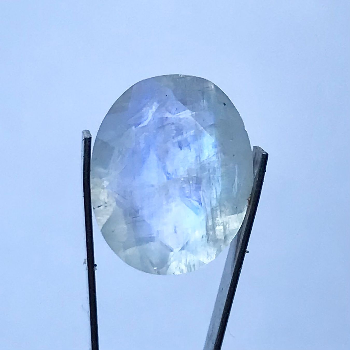 Edelsteine: Regenbogen Mondstein, 2.3 Karat, weisser Labradorit – Neu (gemäss Beschreibung) aus Biel von djvalbnc