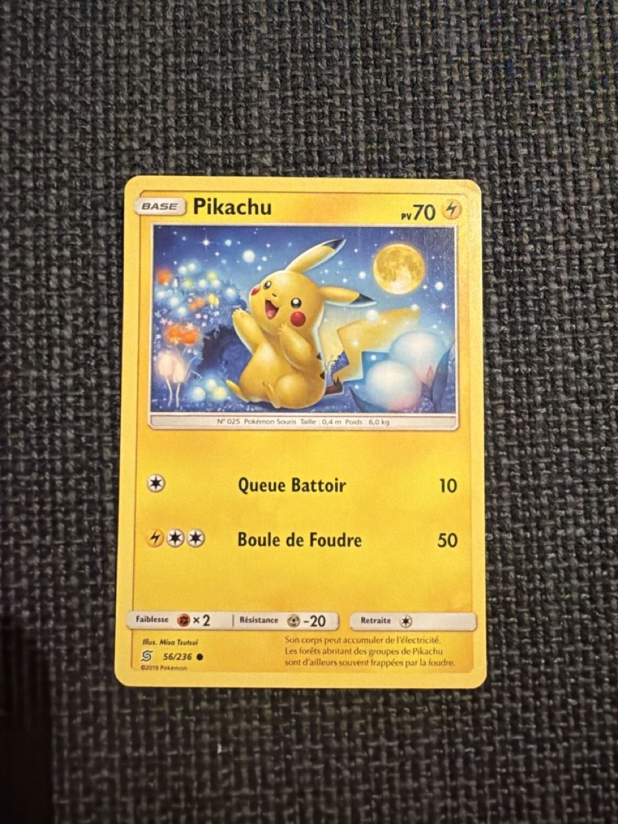 Pokémon Carte collezionabili: Carte card Pokémon Pikachu 2019 FR  – Usato da Genève venduto da Vallva