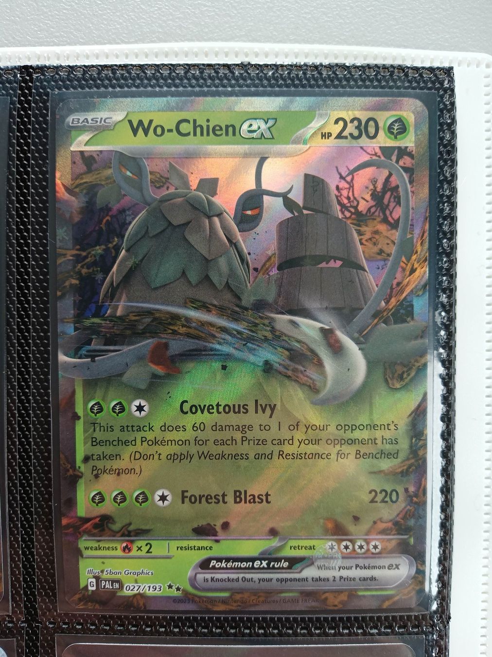 Pokémon Sammelbilder & Trading cards: Wo-Chien ex – Gebraucht aus Altstätten SG von GGsGameshop