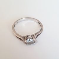 Elegante 925 Damen Ring, Silberring, Grösse 17.4 mm