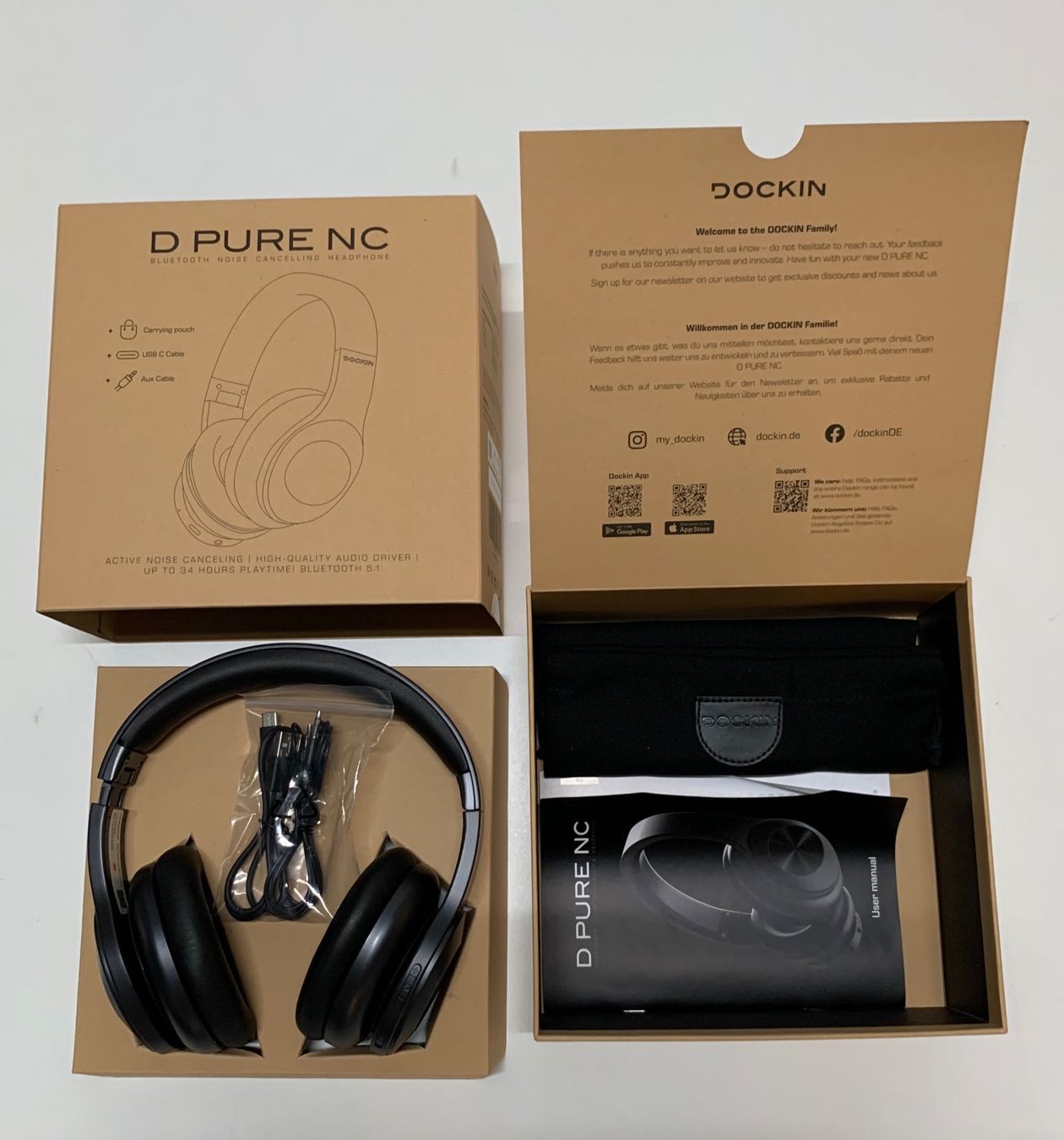 Cuffie: Kopfhörer Dockin D Pure NC Bluetooth, neu in OVP – Nuovo (secondo la descrizione) da Zürich venduto da KunsthausZH
