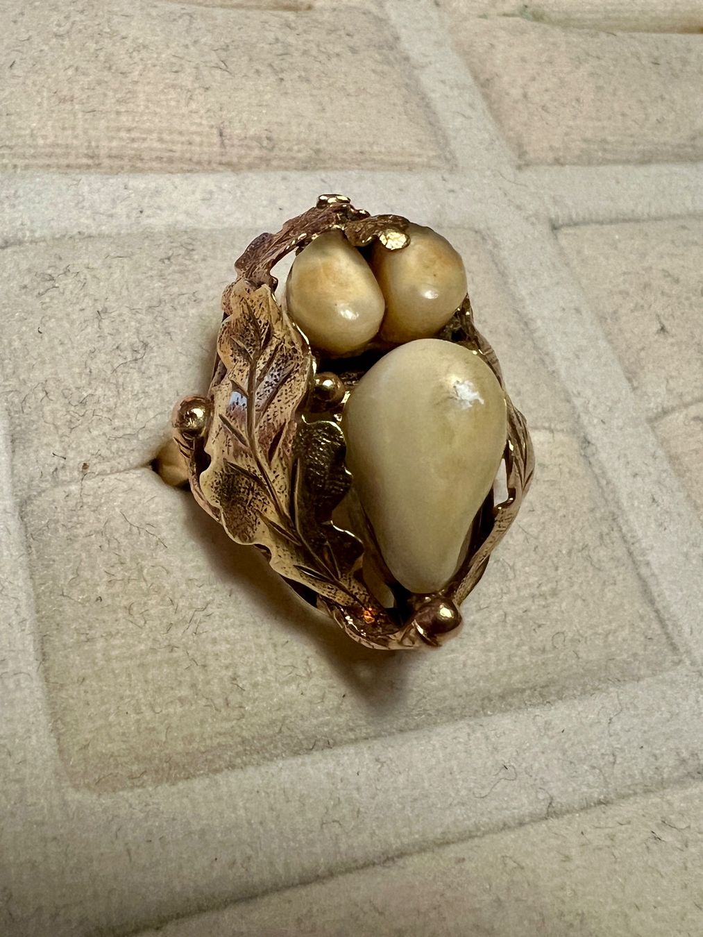 Anelli: Gold-Ring 14K mit Grandeln – Usato da Chur venduto da Penting1935 2