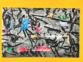 Jean Riopelle Original- Radierung Neujahrskarte Maeght 1967