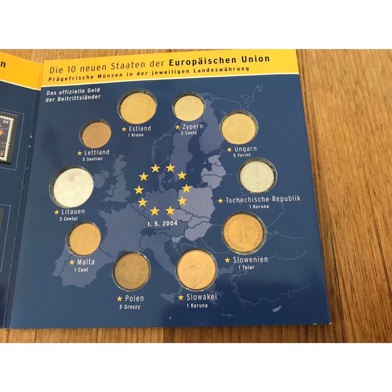 Alle Münzen: 10 Neue EU-LÄNDER : Münz & Briefmarken Set 1.5.2004 – Neu (gemäss Beschreibung) aus Hugelshofen von seagull 2