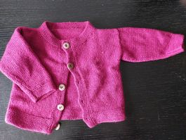 Handgestrickte Baby Jacke, ca. Grösse 68