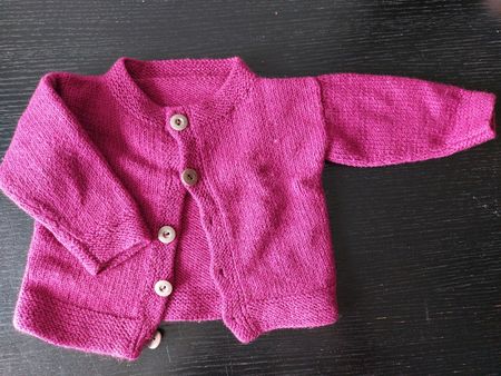 Handgestrickte Baby Jacke, ca. Grösse 68