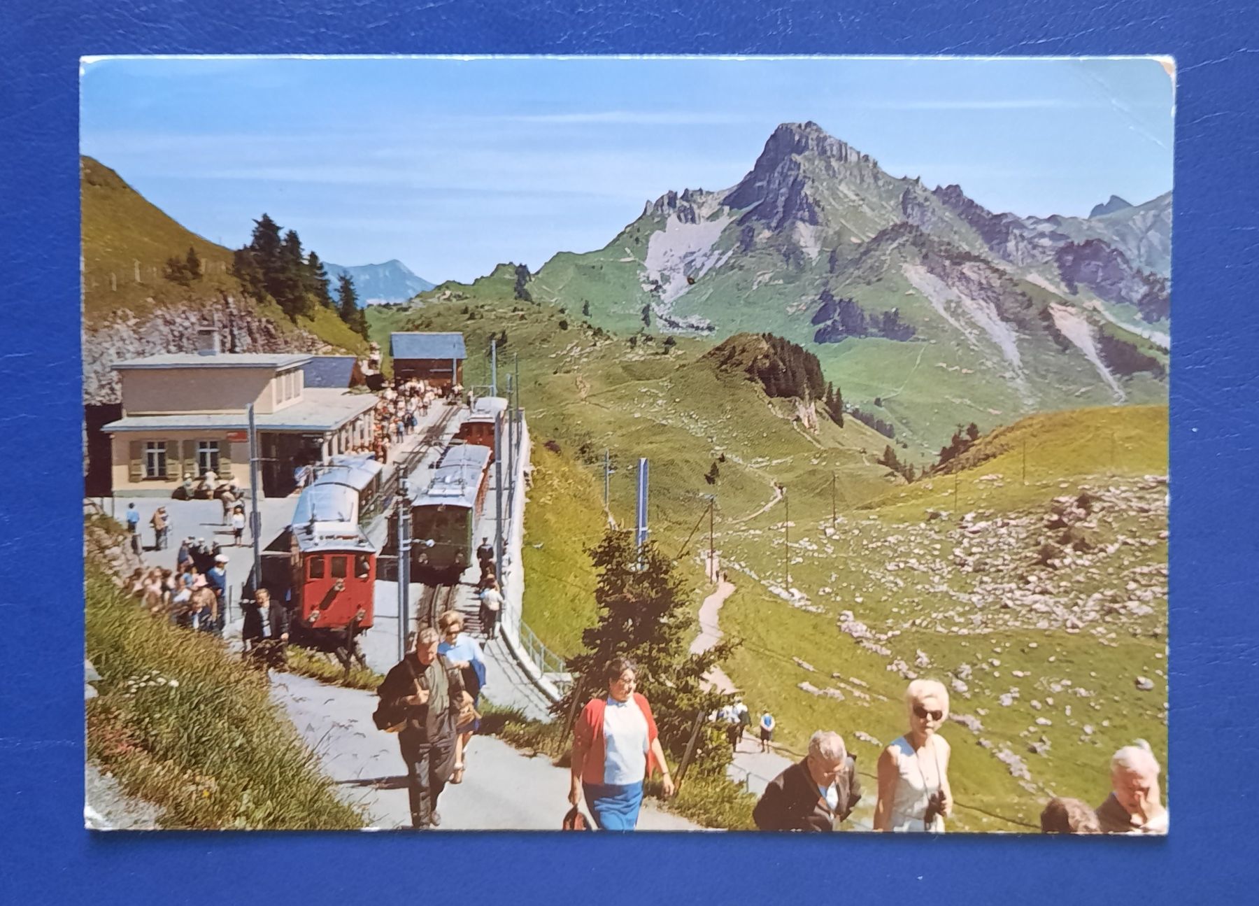 Cartoline postali: Ansichtskarte Schnydige Platte, Bergstation, gestempelt  – Usato da Marly venduto da neu-adlerauge65