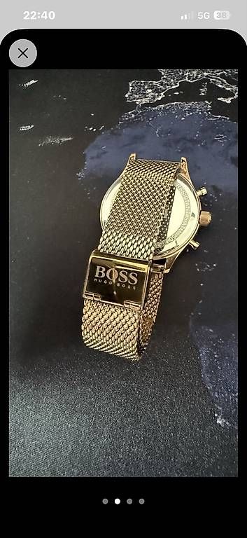 Hugo Boss Herren Chronograph Uhr Gold-Schwarz, Original Box (Gebraucht ...