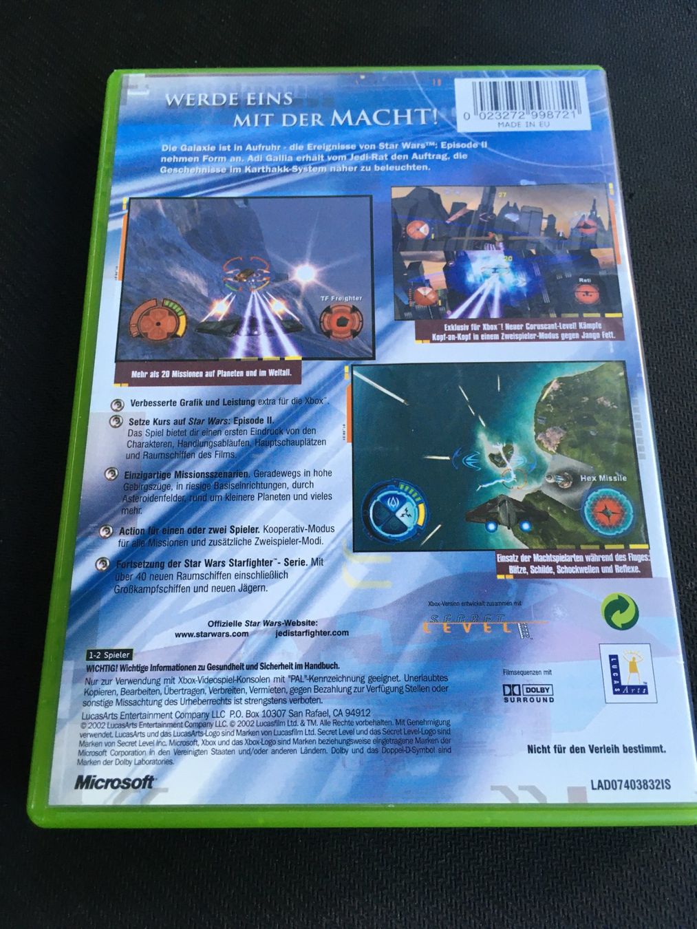 Microsoft Giochi: Star Wars Jedi Starfighter - Xbox Game – Usato da St.Gallen venduto da Punktchen01 1