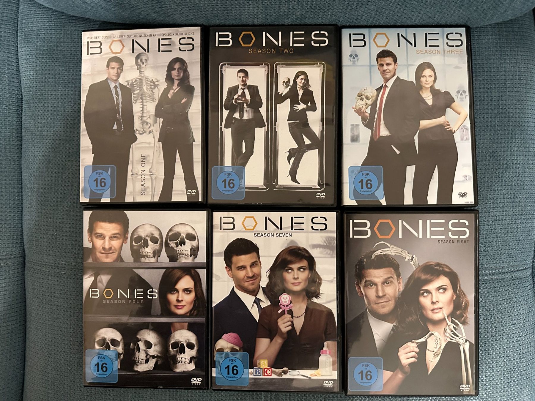 Alle DVDs: Bones Die Knochenjägerin Staffel 1bis 4 + 7und 8 – Gebraucht aus Seewen SO von DVD-Movie-Fan