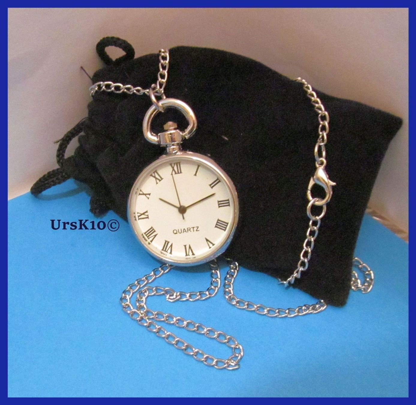 Ketten: NEUE Umhängeuhr silbrig mit Kette – Neu und originalverpackt aus St. Margarethen TG von ursk10 1