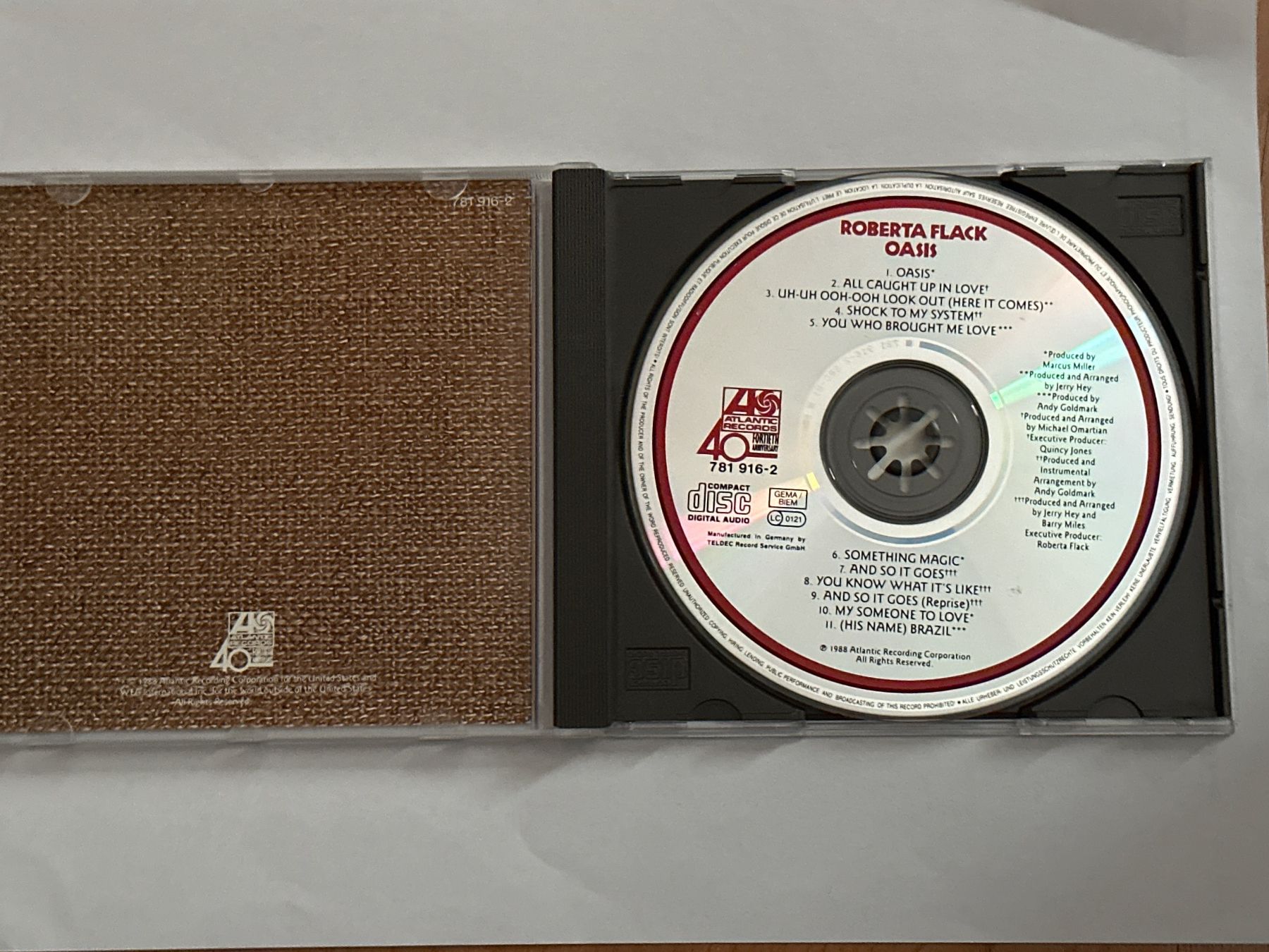 CDs: Roberta Flack – Oasis (Vergriffene CD 1988) – Gebraucht aus Wabern von fri_t6kq 2
