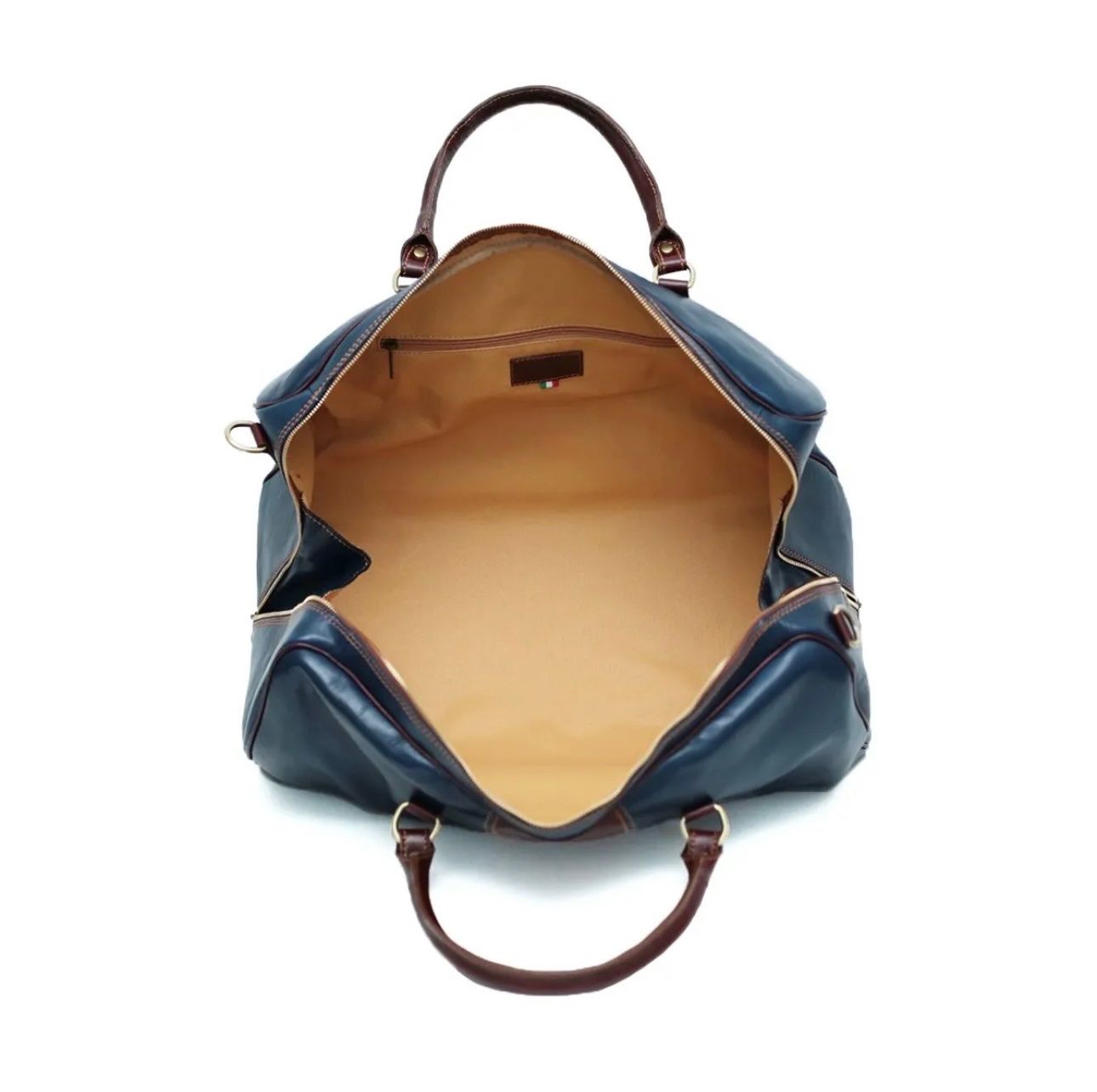 Taschen: Reisetasche Leder Bergamo - Farbe: Blau – Neu und originalverpackt aus Wittenbach von WWW.DRILUBAGS.CH 4