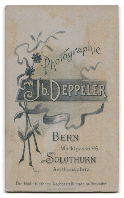 Fotografie &  Plakate: Fotografie Jb. Deppeler, Bern, Marktgass – Gebraucht aus Berlin von bartko-reher 1