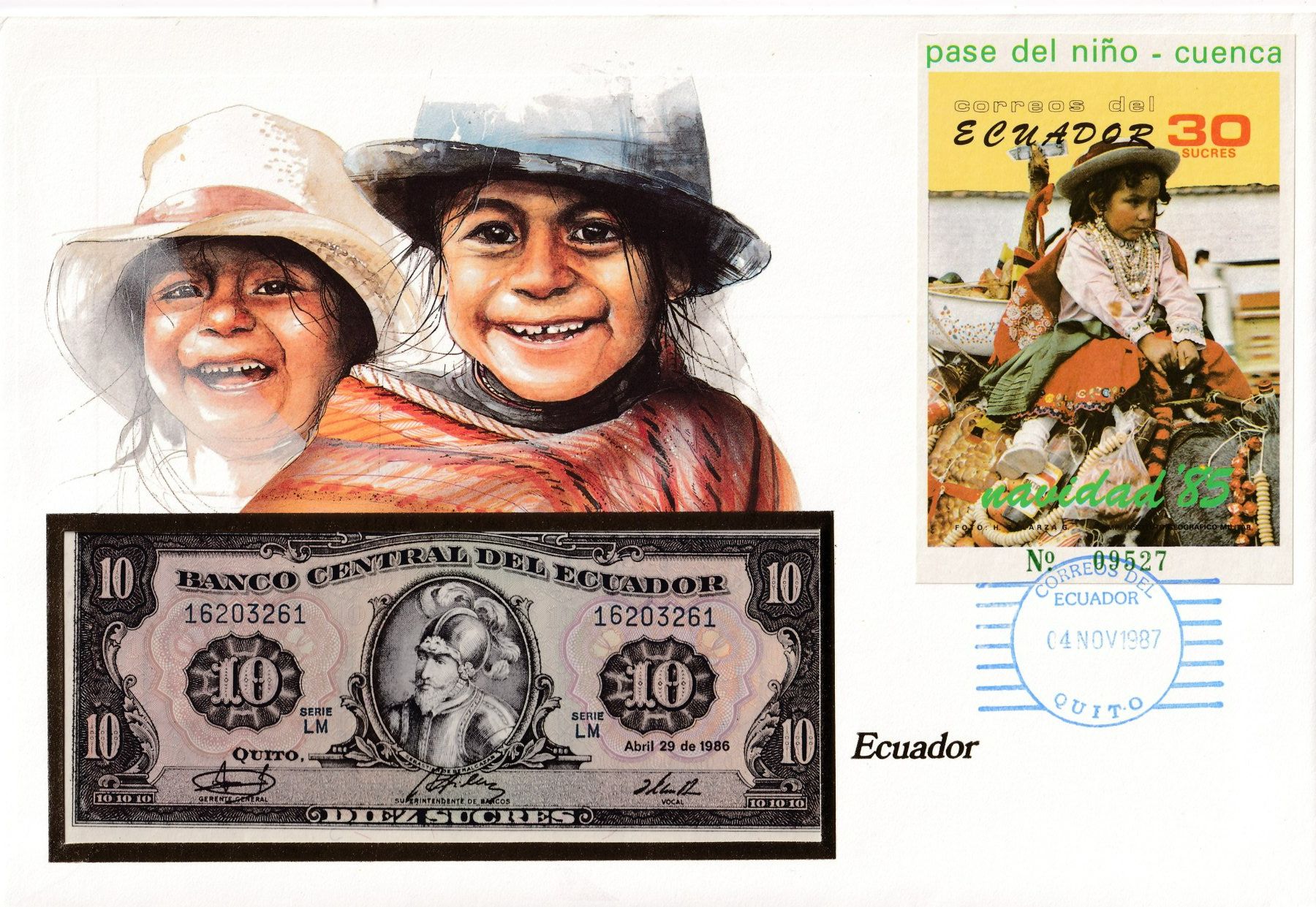 Banconote: Grosser Banknotenbrief    Ekuador – Nuovo (secondo la descrizione) da Neuchâtel venduto da karlpierrino