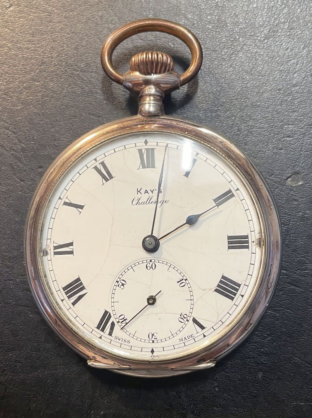 Swiss Orologi: Taschenuhr Kay`s Challenge – Usato da Gebertingen venduto da Photographica
