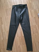 Trendy Faux Leather Leggings