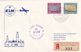 Erstflug KLM Zürich - Tripoli 1961