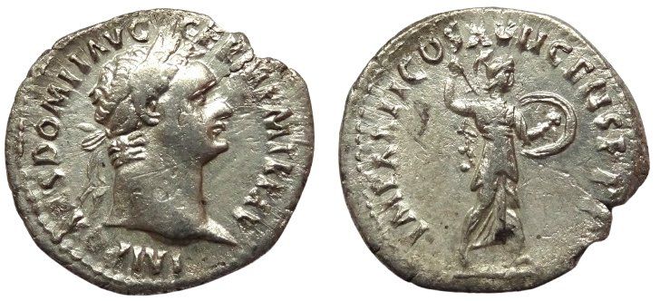 Tutti le monete: DOMITIAN silver denarius – Usato da La Sarraz venduto da classicworldcoins