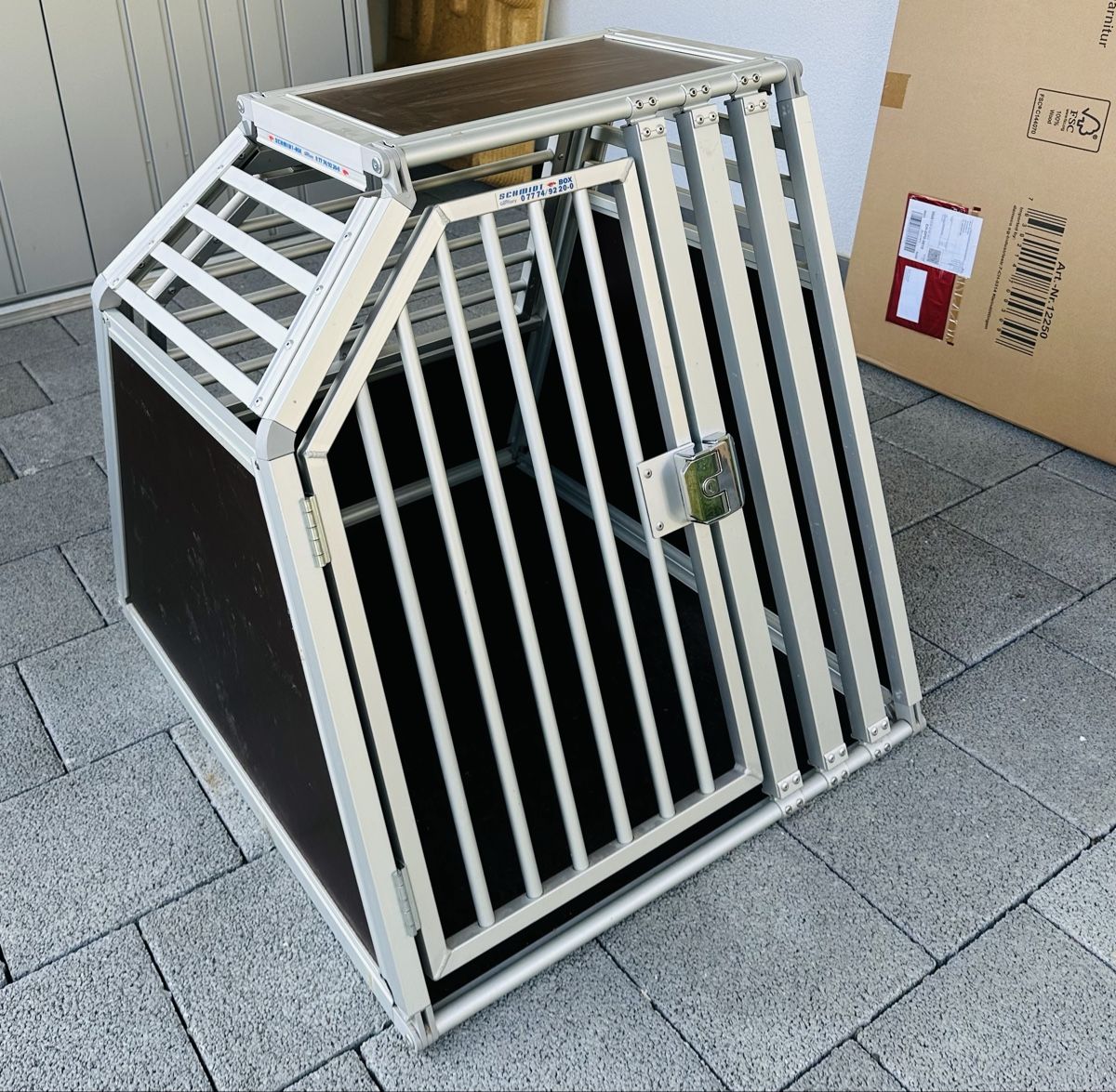 Käfige, Transport & Sicherheit: Schmidt - Hundebox – abschliessbar mit Notausstieg – Gebraucht aus Erlinsbach So von jasper88 5