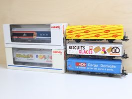 Märklin 5 x SBB Güterwagen Set - 4735 - Seltene Modelle