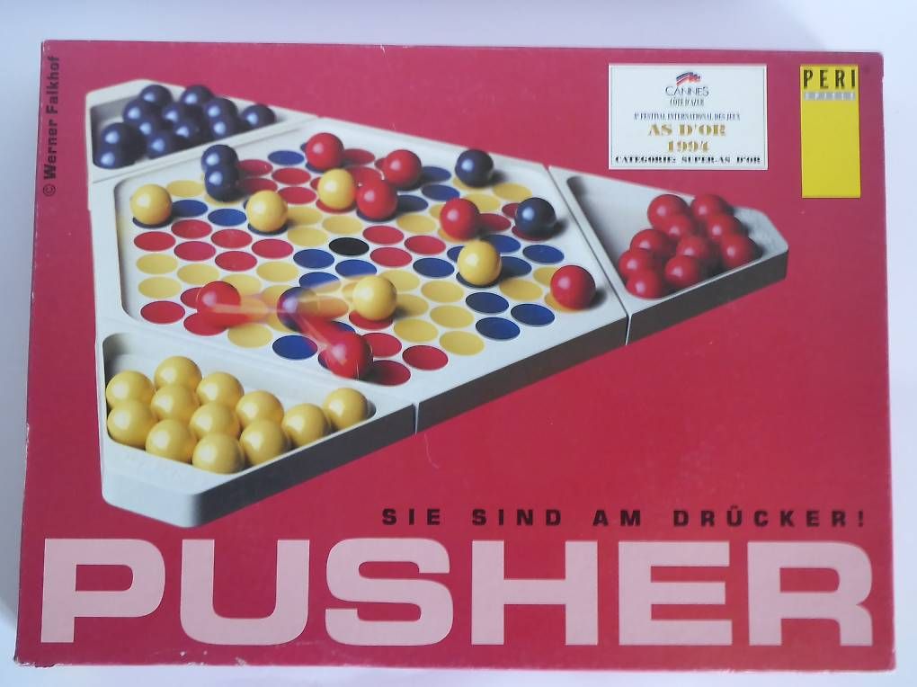 Giochi: Geschicklichkeits Spiel Pusher, PERI Spiele 1994 – Usato da Turbenthal venduto da Nautop