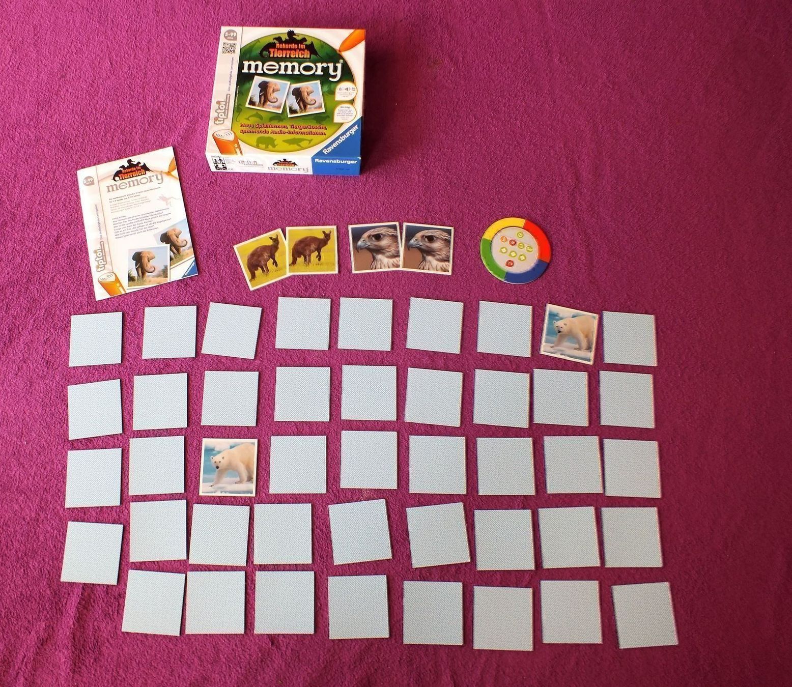 Ravensburger Giochi: tiptoi Memory - Rekorde im Tierreich – Usato da Müllheim Dorf venduto da Seeeule01 1