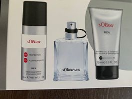 s.Oliver Men Geschenkset Parfum Deospray Showergel neu