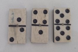 Domino steine 3 stk sehr alt