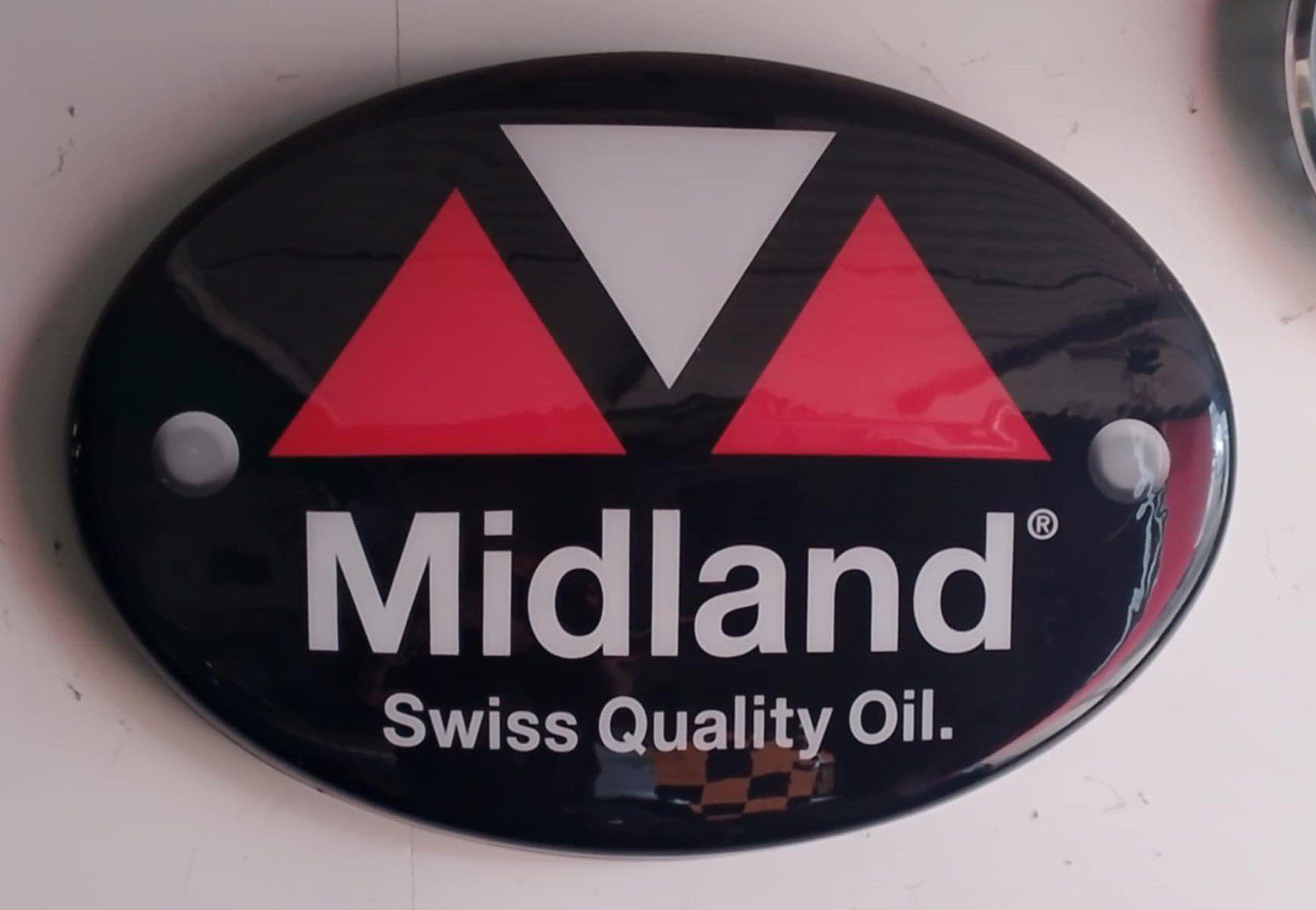 Insegne: Midland Swiss Quality Oil  Werbung – Usato da Niedergösgen venduto da usc_l8gm