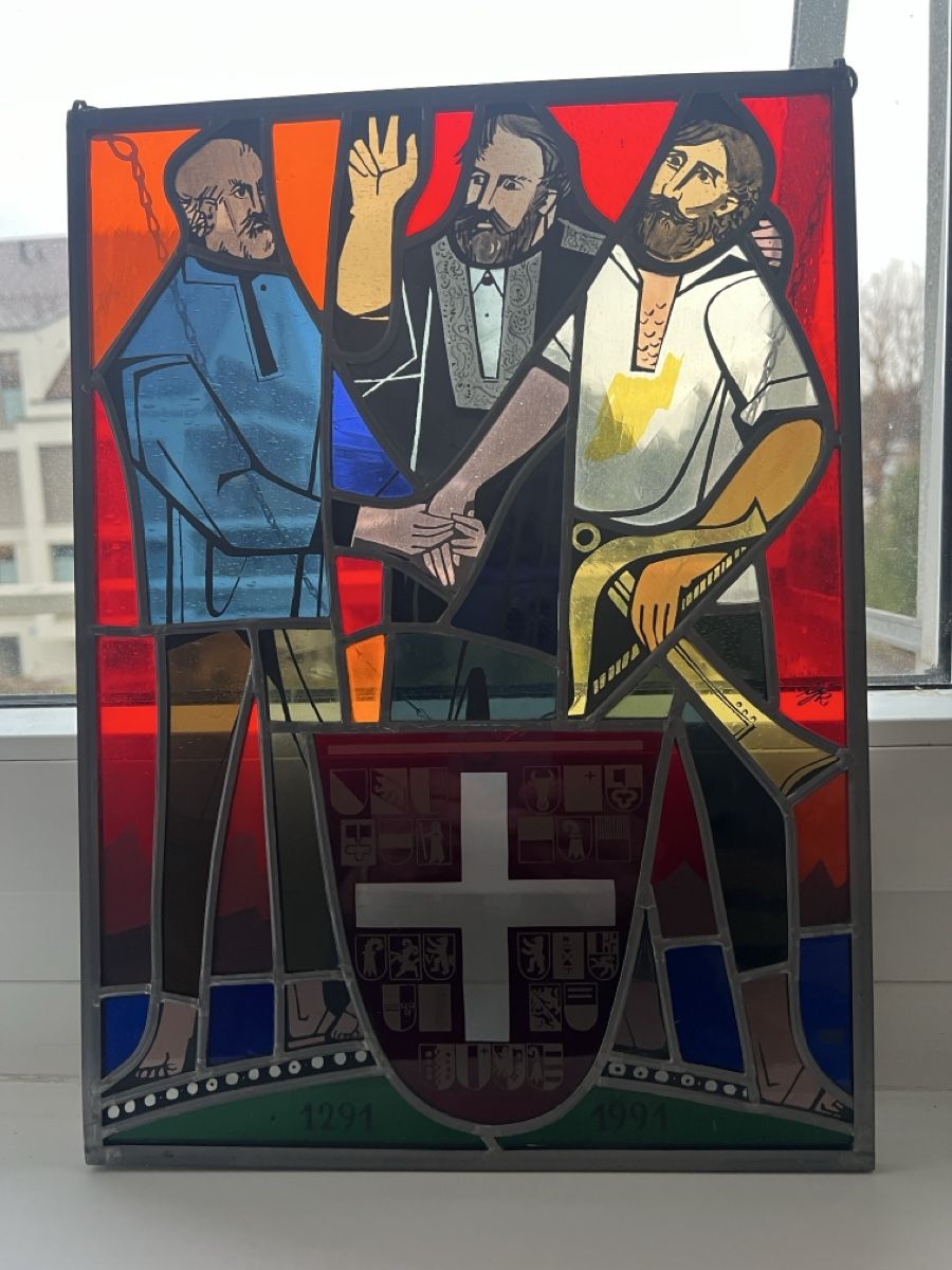 Altro in Antiquarato & Arte: Wappenscheibe 700 Jahre Eidgenossenschaft – Usato da Rüschlikon venduto da Pedrino1927