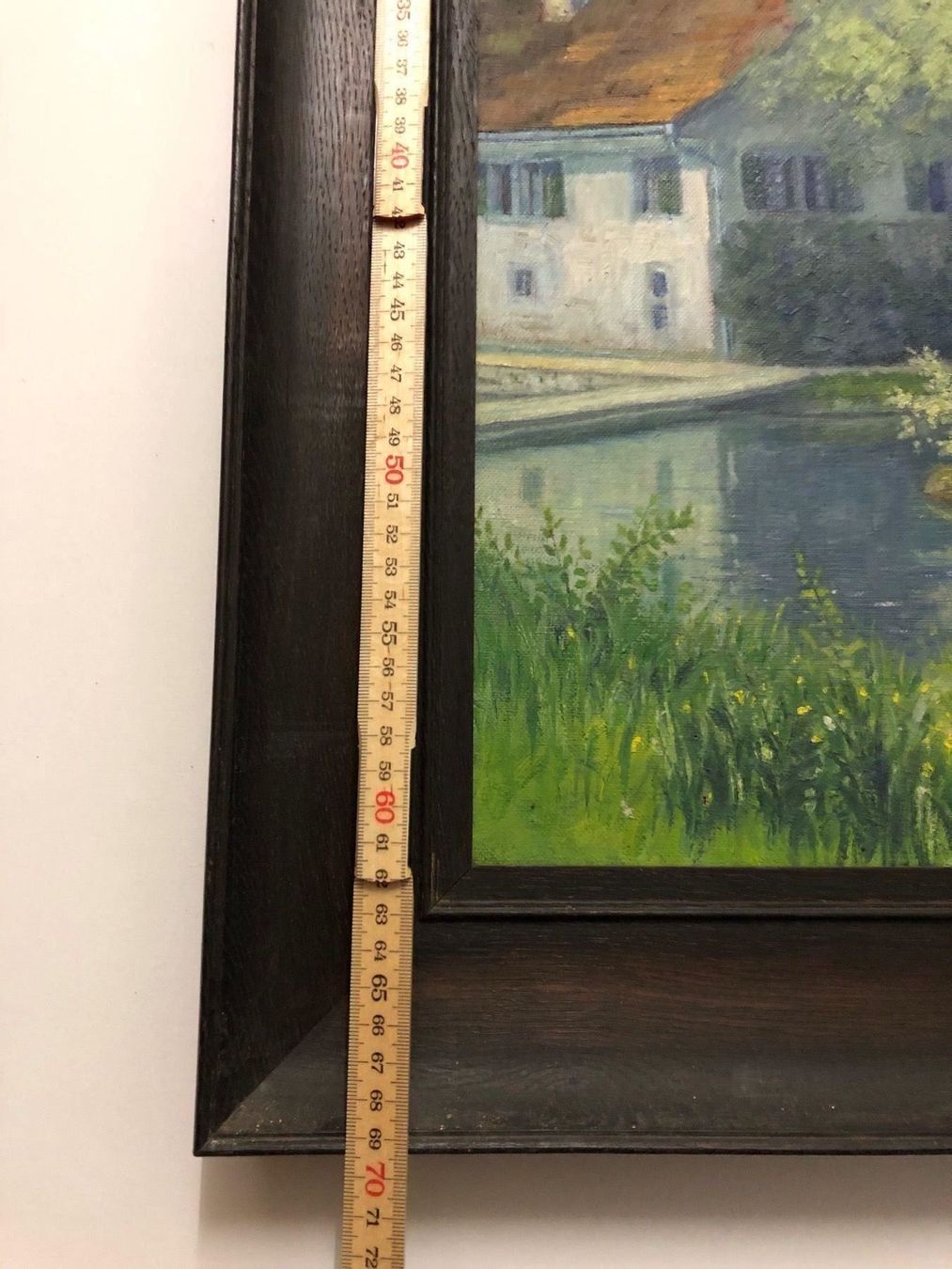 Dipinti: H. Hintermeister 1929 Gemälde mit Hof und Weiher – Usato da Hirzel venduto da pjn_d7xp 7