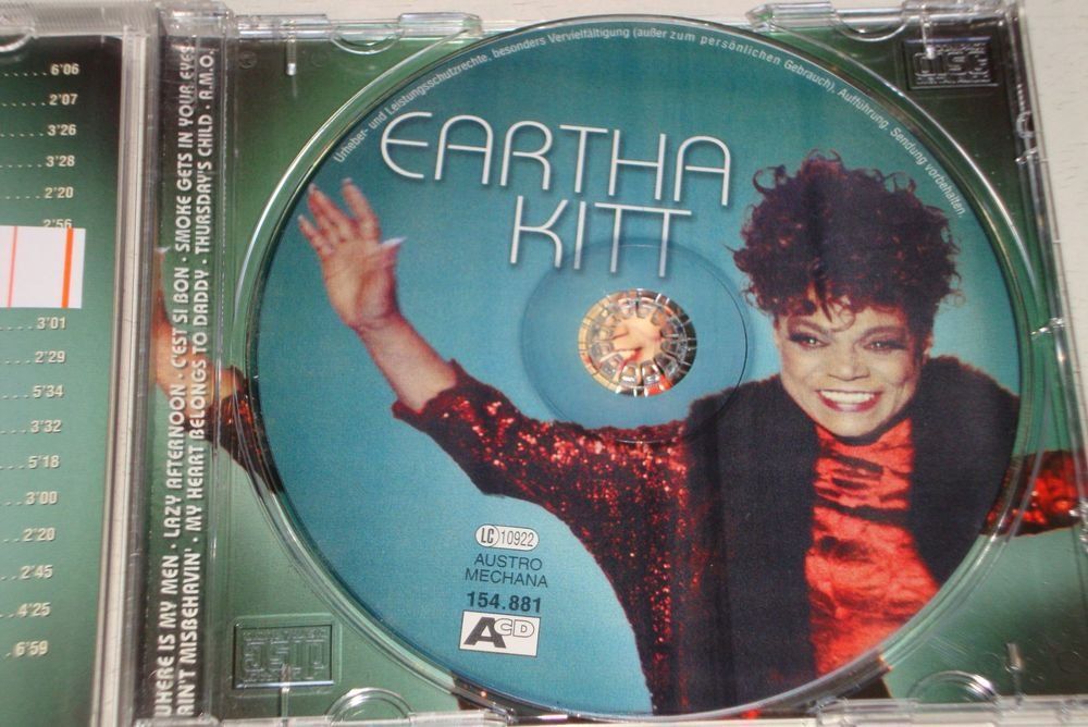 CD: Eartha Kitt - inc. "Where is My Man" – Usato da Engelberg venduto da foyastro 3