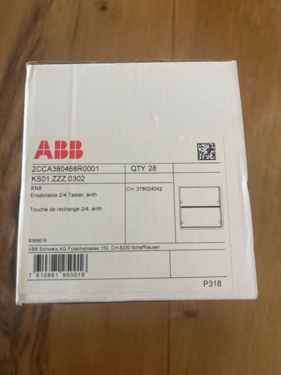 ABB Schalter: 28x ABB SIDUS Ersatztaste 2/4 Anthrazit 378024042 – Neu (gemäss Beschreibung) aus Zürich von ila_nbb6