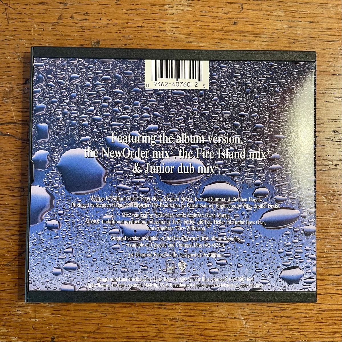 CD: New Order - Regret CD Maxi Single – Usato da Genève venduto da was_ksr9 1