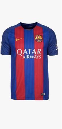 Fussballtrikot FC Barcelona Messi getragen und unterschriben