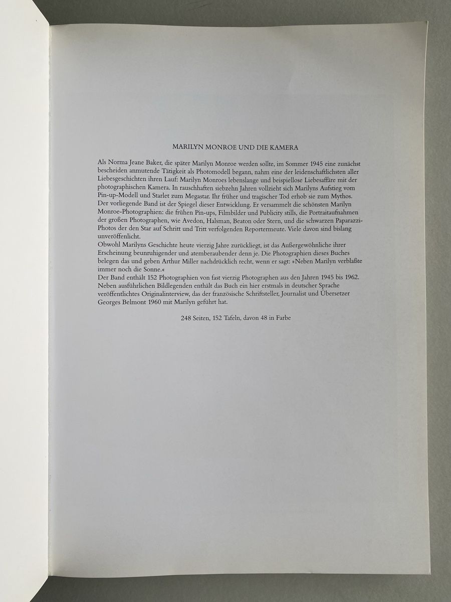 Bücher: Marilyn Monroe Book "And The Camera" Vintage Collection – Gebraucht aus Zürich von Coffeetable88 3