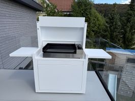 Forge Adour Grill Plancha neuwertig weiss