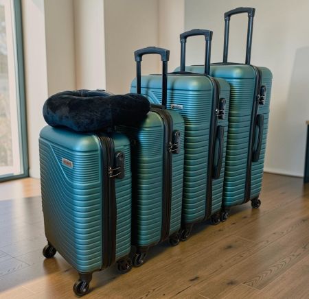 5x Koffer SET Hartschalenkoffer wayBAG in Navy Grün NEU
