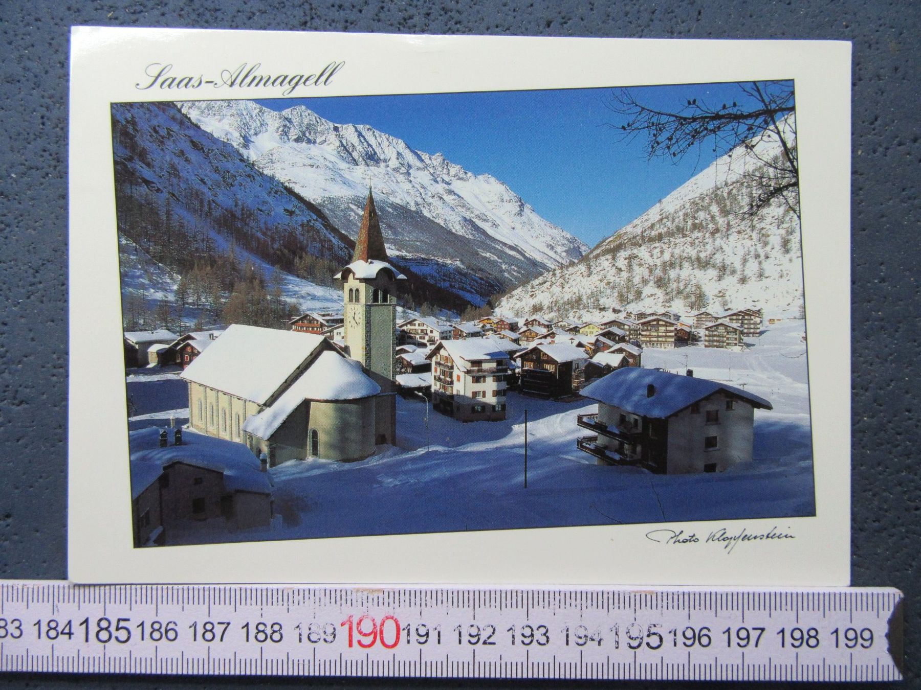 Cartoline postali: SAAS ALMAGELL VS AK – Usato da Ettingen venduto da Hausi4711