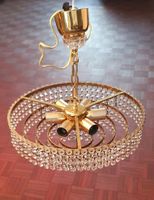 Vintage Kronleuchter / Lampe mit Kristallen, schöner Luster