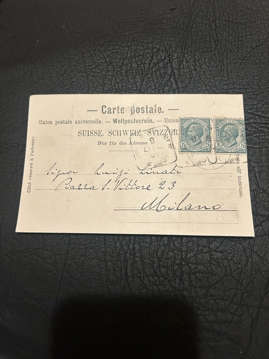 Cartes postales: Souvenir du Simplon, La Poste, Diligenza  – D'occasion à Breganzona par Milesbo 1