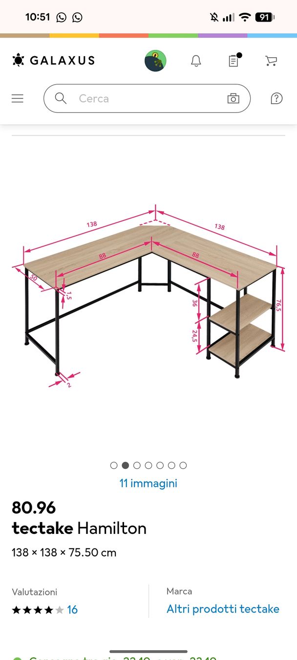 Bureaux: corner desk – D'occasion à Zürich par ila_cd7r 2