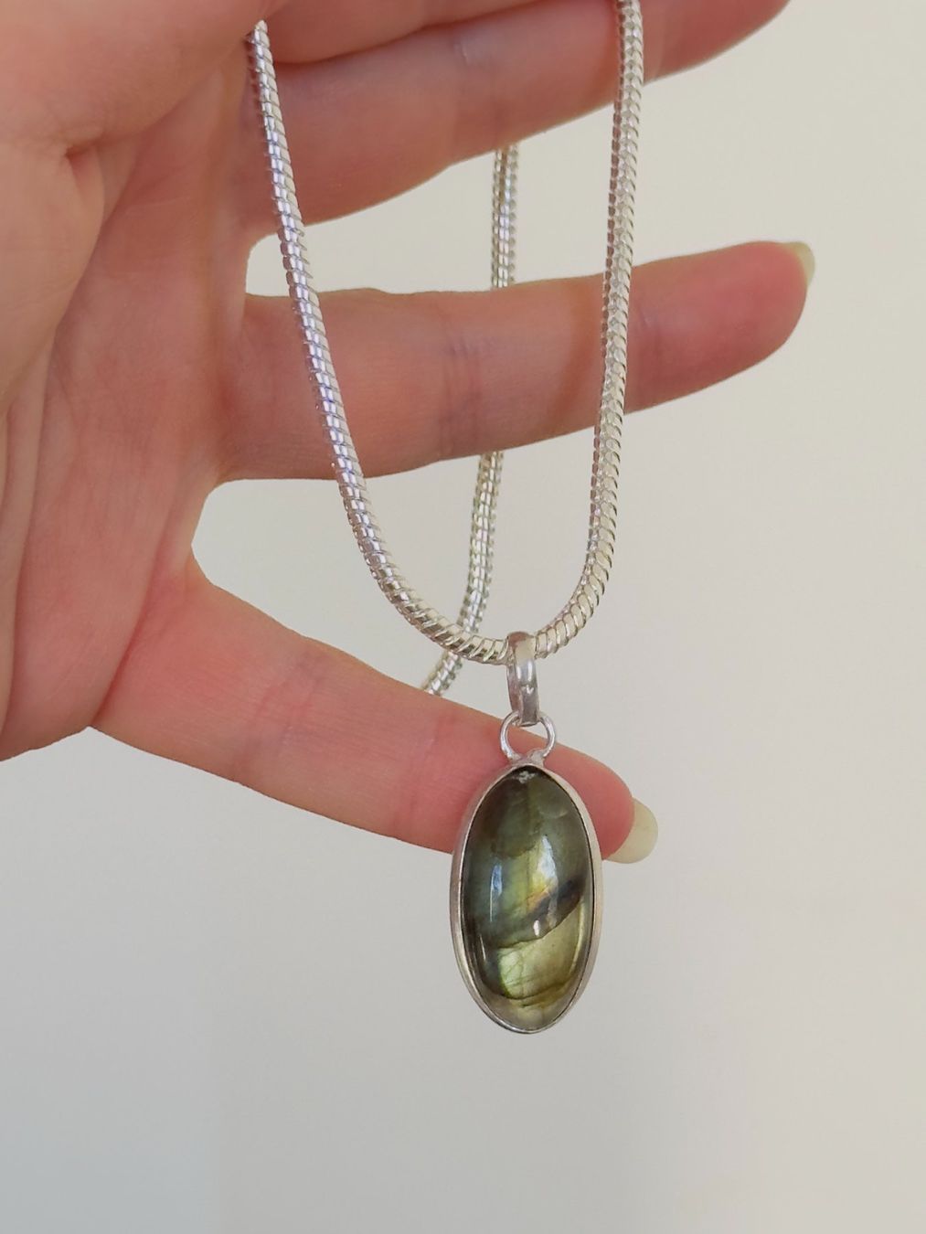 Catenine: Labradorite Gemstone Handmade Jewelry necklace – Nuovo e nell'imballaggio originale da Genève venduto da AGBERG 5