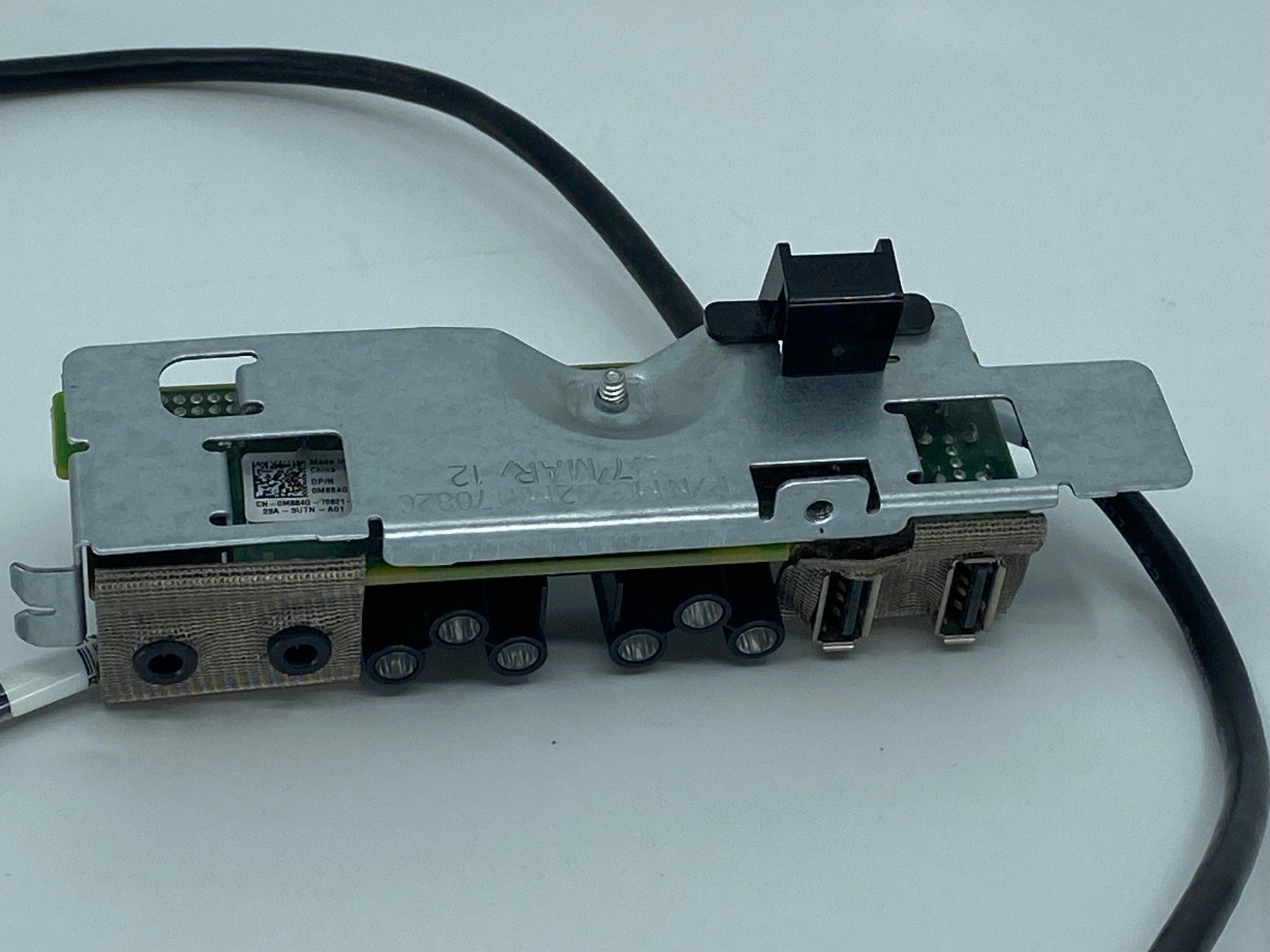 Elektronikbauteile: Dell Precision T3500/T5500 I/O USB Control Panel mit Kabel – Gebraucht aus Langwiesen von Restposten-24 4