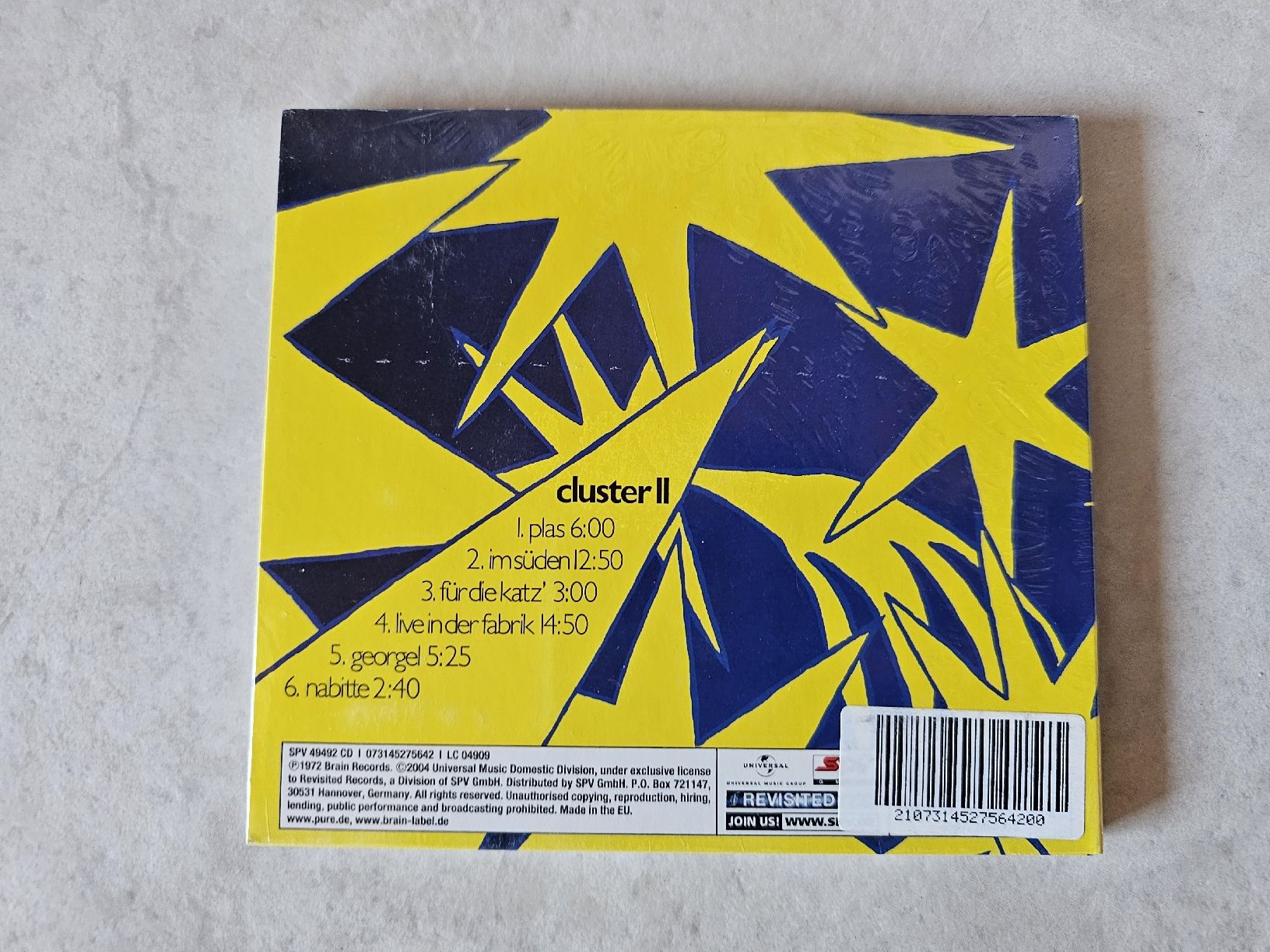 CDs: Cluster  -  Cluster ll  /  Fabrikneu – Neuf avec emballage d'origine à Schneisingen par backstore24 1