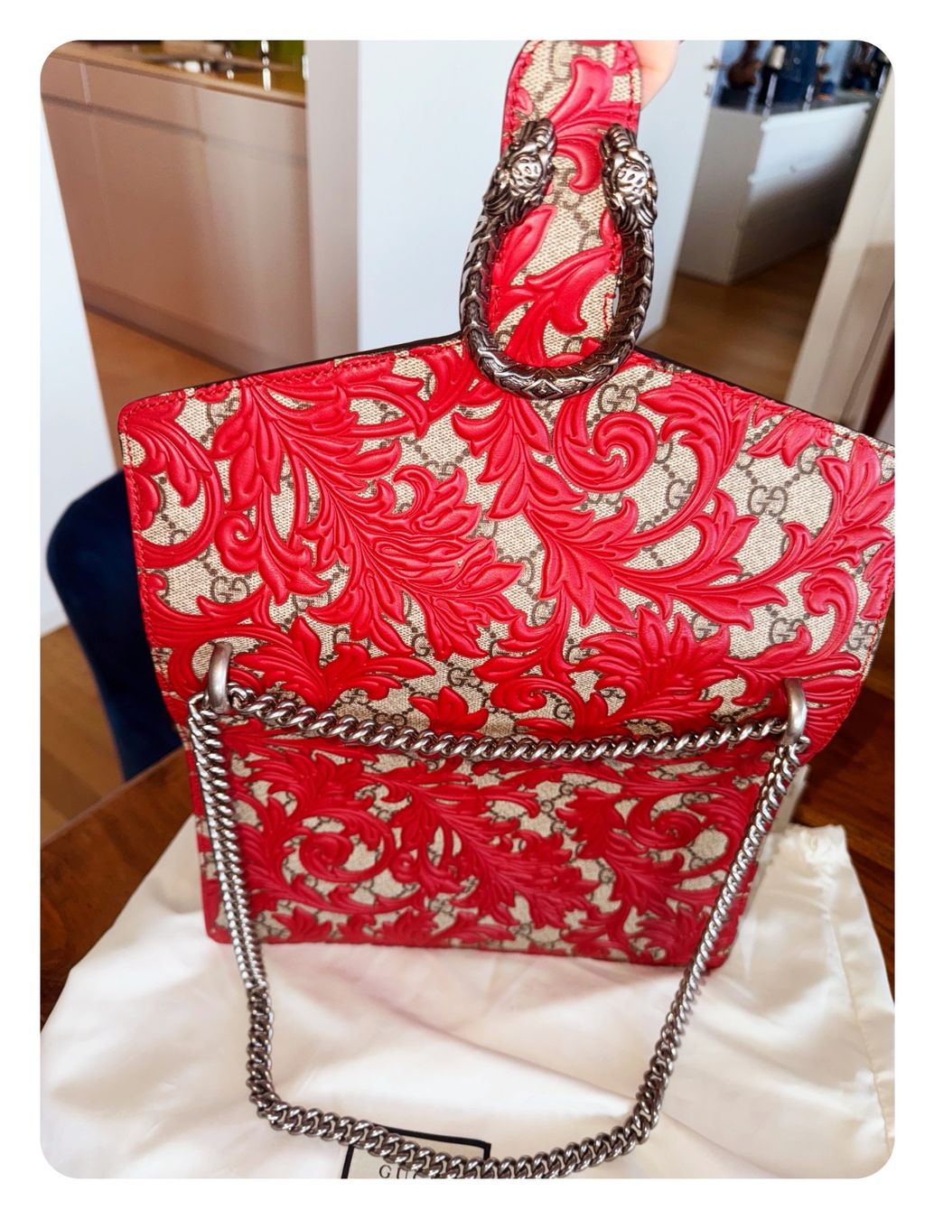 Gucci Borse da donna: GUCCI Dionysus Arabesque Rot NP.3000chf Full set – Usato da Meggen venduto da Contenance7 4