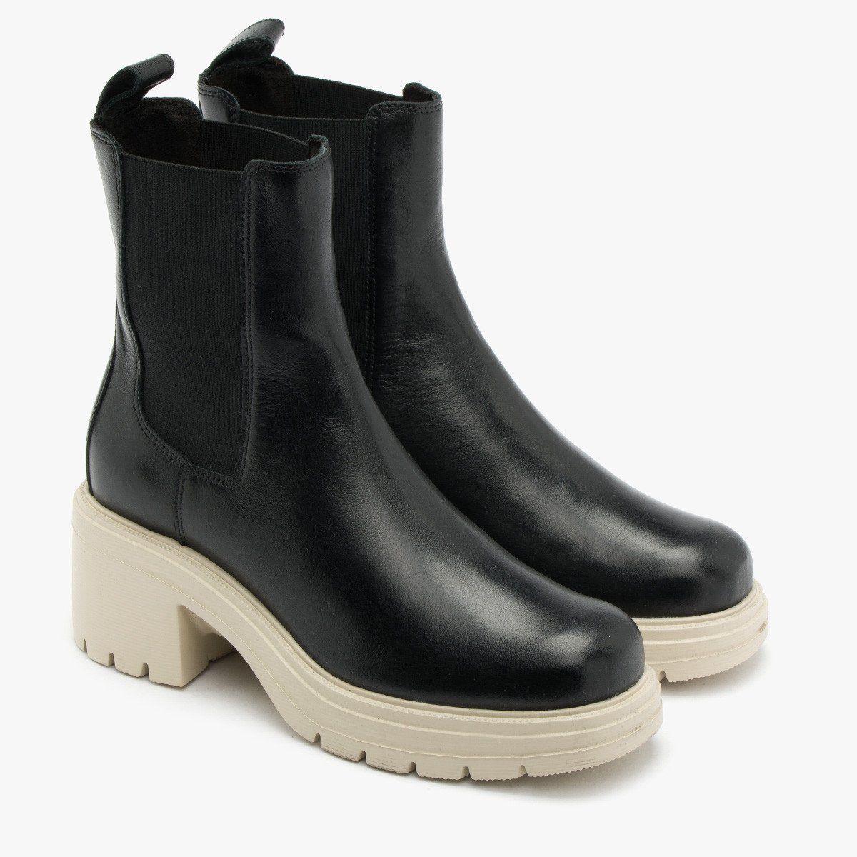 Copenhagen Scarpe da donna: Rylko designer leather ankle bootie platform Boots 40 black – Usato da Steinhausen venduto da nwe_t8nj 1