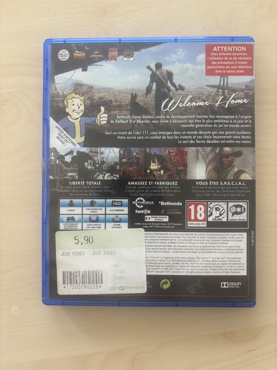 Sony Jeux: Fallout 4 - PS4 - Guter Zustand  – D'occasion à Burgdorf par iur_6898 2