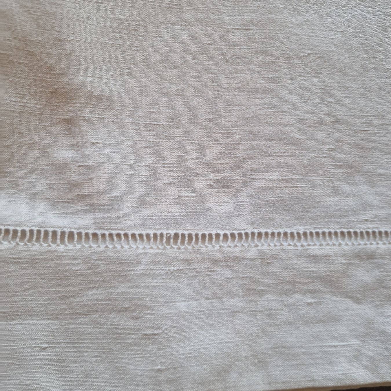 Biancheria da letto: Leinentuch decke monogramm bestickt  – Usato da Gwatt (Thun) venduto da Letzte-Chance-III 1
